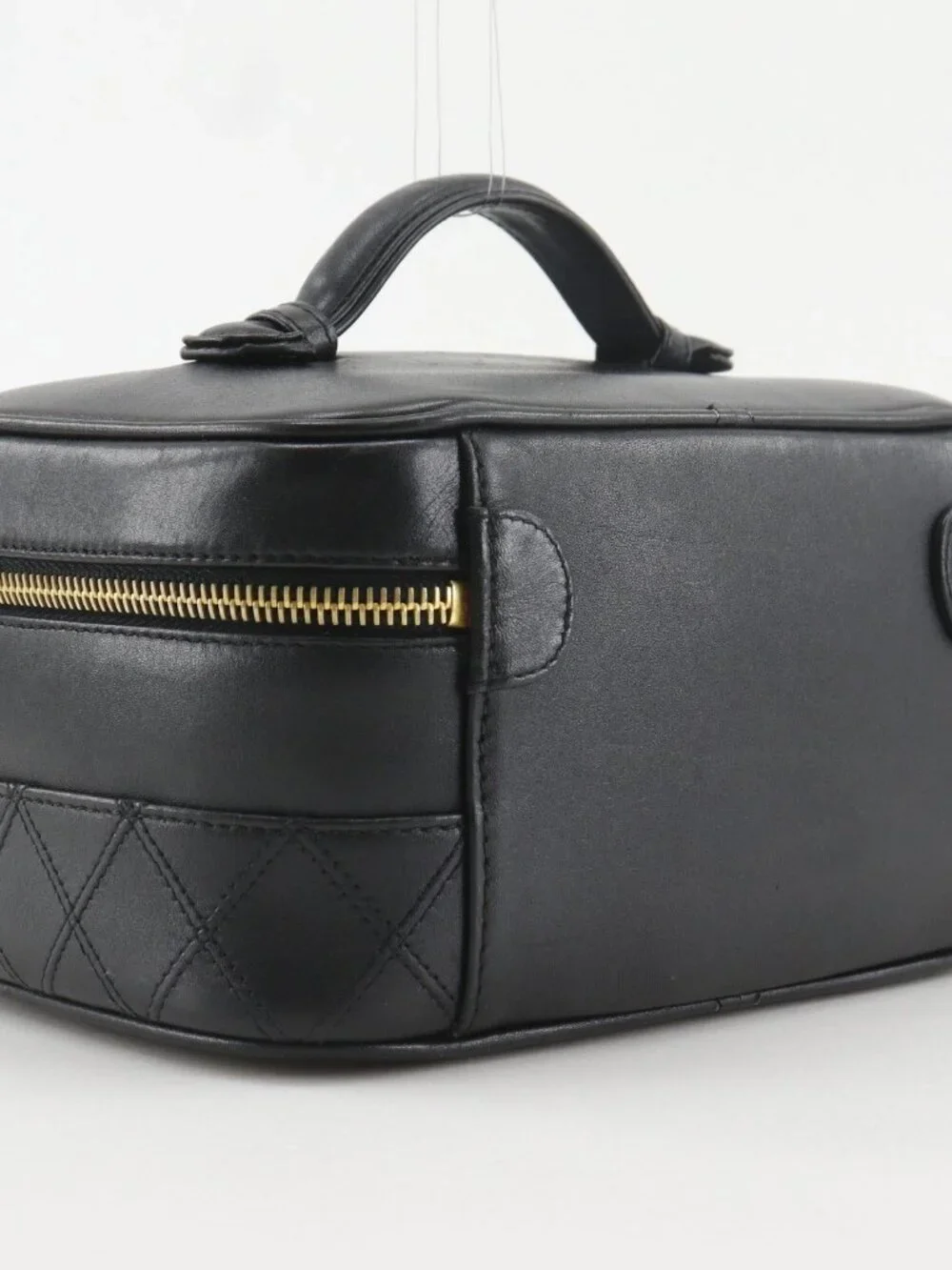 CHANEL Bicolole Vanity Pouch black Calfskin Women